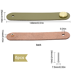 Leather Handle&nbsp;DIY-WH0182-20A