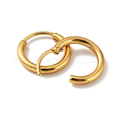 PVD Vacuum Plating 201 Stainless Steel Huggie Hoop Earrings&nbsp;STAS-H164-04G