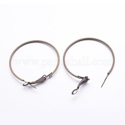 Iron Hoop Earrings&nbsp;E220-NFAB