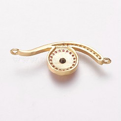 Brass Cubic Zirconia Links&nbsp;KK-P134-53G
