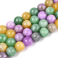 Dyed Natural Quartz Beads Strands&nbsp;G-T139-8mm-94