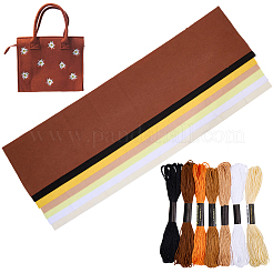 7Pcs 7 Colors Non-woven Felt Fabric&nbsp;DIY-CP0012-69C