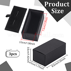 Paper 2 Cufflink Gift Storage Boxes&nbsp;CON-WH0107-87