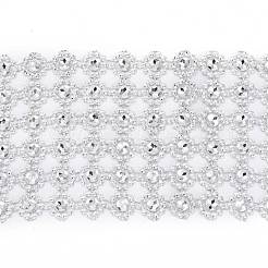 6 Rows Plastic Diamond Mesh Wrap Roll&nbsp;DIY-L049-04C