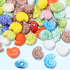 50Pcs Handmade Porcelain Ceramic Beads&nbsp;PORC-PA0001-16