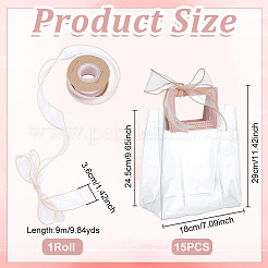 15Pcs Transparent PVC Storage Bags&nbsp;ABAG-UN0001-10