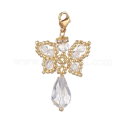 Butterfly Angel Glass Pendant Decoration&nbsp;HJEW-MZ00007