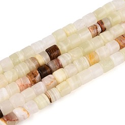 Natural Green Banded Calcite(Afghan Jade) Beads Strands&nbsp;G-T141-94B
