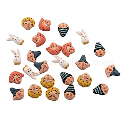 Opaque Resin Cabochons&nbsp;CRES-CJ0001-23