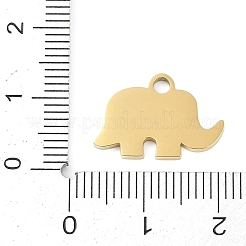 Ion Plating(IP) 304 Stainless Steel Enamel Charms&nbsp;FIND-Q111-02G-05