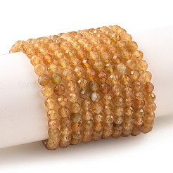 Natural Yellow Tourmaline Beads Strands&nbsp;G-Z106-A08-5mm