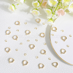 20Pcs Brass Huggie Hoop Earring Findings&nbsp;KK-BBC0014-57