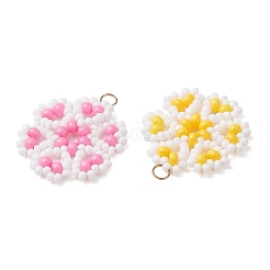 Glass Seed Beads Pendants&nbsp;PALLOY-MZ01331