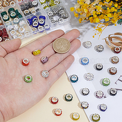 200Pcs 20 Colors Handmade Polymer Clay Rhinestone European Beads&nbsp;CPDL-PA0001-01A