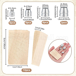 18Pcs Carbon Steel Axe Wedges&nbsp;STAS-PH0007-34