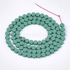 Spray Painted Non-magnetic Synthetic Hematite Beads Strands&nbsp;G-T116-03A-04