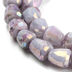 Electroplate Glass Beads Strand&nbsp;GLAA-G088-03-01