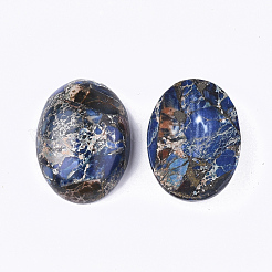 Synthetic Gold Line Regalite/Imperial Jasper/Sea Sediment Jasper Cabochons&nbsp;X-G-S329-079A