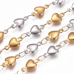304 Stainless Steel Heart Link Chains&nbsp;STAS-D233-21GP