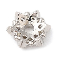 Rack Plating Brass Micro Pave Cubic Zirconia Bead Caps&nbsp;KK-M248-10P
