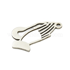 Non-Tarnish 201 Stainless Steel Pendants&nbsp;STAS-M015-28P