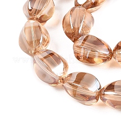 Electroplate Glass Beads Strands&nbsp;EGLA-T028-01F