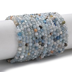 Natural Aquamarine Beads Strands&nbsp;X-G-L651-C09-4mm