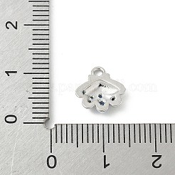Brass Micro Pave Cubic Zirconia Charms&nbsp;LS-KK-M326-20A-P