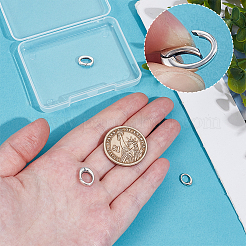 3Pcs 3 Styles 925 Sterling Silver Spring Gate Rings&nbsp;STER-GA0001-23