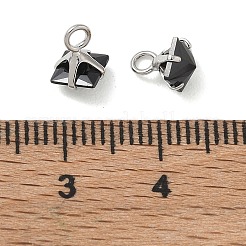 Brass Pave Cubic Zirconia Charms&nbsp;CU-CBABEB3-05P