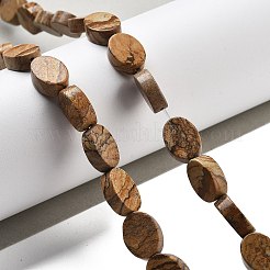 Natural Picture Jasper Beads Strands&nbsp;G-P559-B15-01
