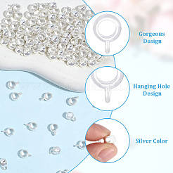 120Pcs Tibetan Style Alloy Rondelle Tube Bails&nbsp;FIND-PA0001-47S