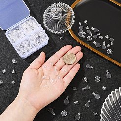 230Pcs 4 Styles Transparent ABS Plastic Pendant Blanks&nbsp;FIND-YW0007-54