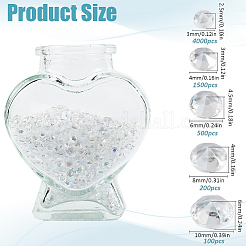 6300Pcs Acrylic Rhinestone Pointed Back Cabochons&nbsp;GACR-SP0001-03B