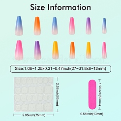 ABS Plastic Full Cover Press On False Nails&nbsp;DIY-CJC0006-14