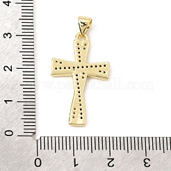 Brass Micro Pave Cubic Zirconia Pendants&nbsp;CU-CBAB8F5-05G-06