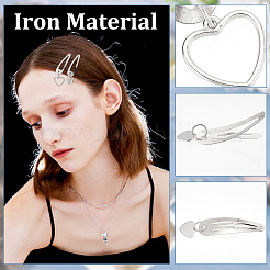36Pcs 6 Style Iron Snap Hair Clips&nbsp;PHAR-CP0001-08
