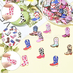 24Pcs 12 Styles Printed Alloy Pendants&nbsp;FIND-YW0011-34