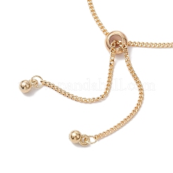 2Pcs 2 Colors Brass Slider Bracelet Makings&nbsp;AJEW-JB01253
