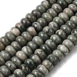 Natural Green Wood Lace Stone Wooden Jasper Beads Strands&nbsp;G-A280-A29-01