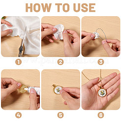 DIY Alloy Pendant Necklaces Making Kits&nbsp;DIY-CA0007-66