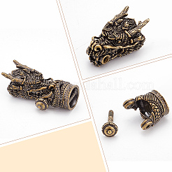Brass Cord Ends&nbsp;FIND-WH0044-67-1