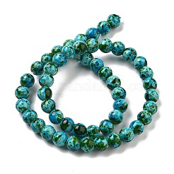 Synthetic Turquoise Dyed Beads Strands&nbsp;G-E594-24M