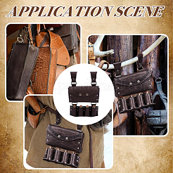 Rectangle Retro PU Leather Magic Potions Belt Pouch Waist Bags&nbsp;AJEW-WH0816-405
