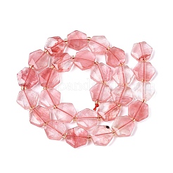 Cherry Quartz Glass Beads Strands&nbsp;G-N368-01A-21