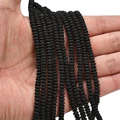 Natural Lava Rock Beads Strands&nbsp;G-L635-A25-4x2mm
