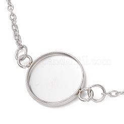 304 Stainless Steel Cable Chain Satellite Chain Bracelet Making&nbsp;BJEW-JB13164-03