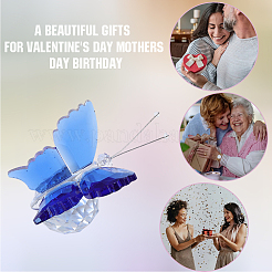 1Pc Glass Crytsal Butterfly Display Decorations&nbsp;LAMP-CN0001-01B