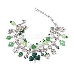 Alloy Multi Charms Chain Bracelets&nbsp;BJEW-JB11201