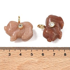 Natural Pink Aventurine Carved Pendants&nbsp;GG-CBA105B-03E-G